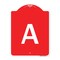 Signmission Designer Series Sign-Sign W/ Letter A, Red & White Aluminum Sign, 18" x 24", RW-1824-22964 A-DES-RW-1824-22964 - alternate 1